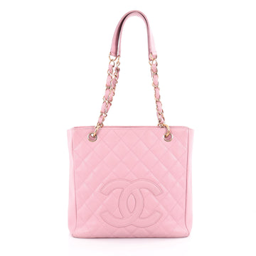 Chanel Petite Shopping Tote Quilted Caviar Pink 2066701