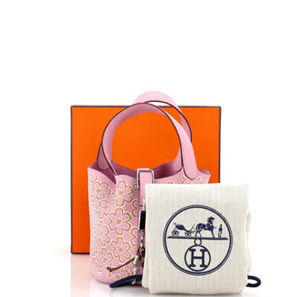 Hermes Picotin Lock Bag Lucky Daisy Printed Swift TPM