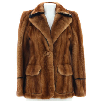 Fendi Women's Single Button Jacket Mink