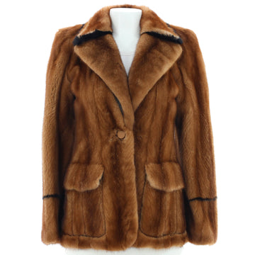 Fendi Women's Single Button Jacket Mink