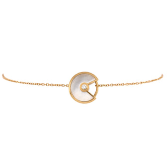 Cartier Amulette de Cartier Bracelet 18K Yellow Gold with Diamond and Mother of Pearl XS