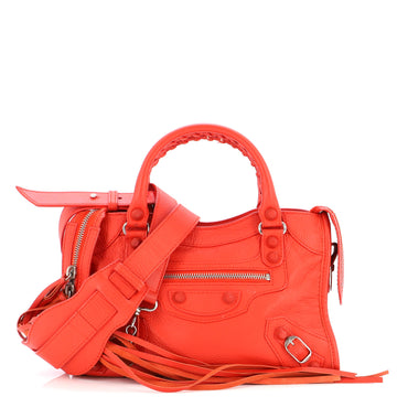 Balenciaga City Rubber Studs Bag Leather Mini