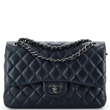 Chanel Classic Double Flap Bag Quilted Lambskin Jumbo