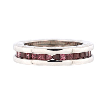 Bvlgari B.Zero1 One Band Ring 18K White Gold and Garnet