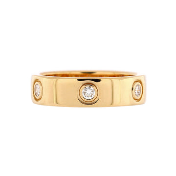 Cartier Love Band 6 Diamond Ring 18K Yellow Gold with Diamonds