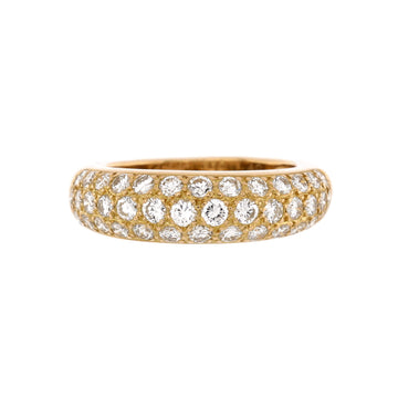 Cartier Mimi Pave Band Ring 18K Yellow Gold and Diamonds