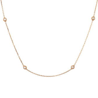 Cartier D'Amour 6 Diamonds Station Necklace 18K Rose Gold and Diamonds