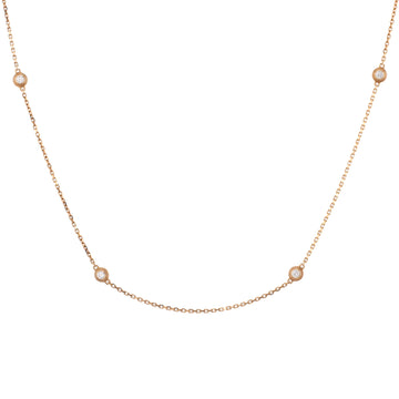 Cartier D'Amour 6 Diamonds Station Necklace 18K Rose Gold and Diamonds