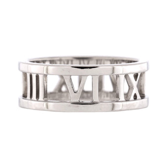 Tiffany & Co. Atlas Open Ring 18K White Gold 7mm