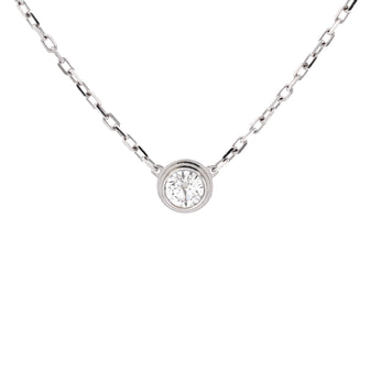 Cartier Cartier D'Amour Pendant Necklace 18K White Gold with Diamond Large