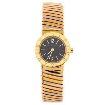 Bvlgari Tubogas Quartz Watch 18K Tricolor Gold 23