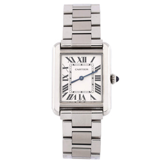Cartier Tank Solo Quartz Watch Stainless Steel 24