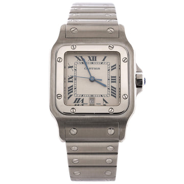 Cartier Santos de Cartier Galbee Quartz Watch Stainless Steel 29