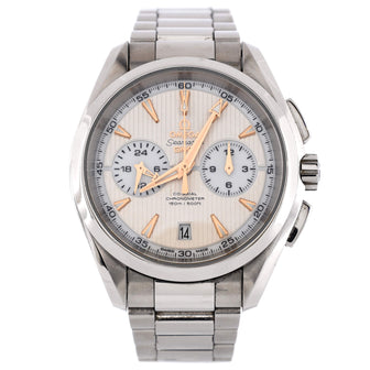 Omega Seamaster Aqua Terra 150M Co-Axial Chronometer GMT Chronograph Automatic Watch Stainless Steel 43