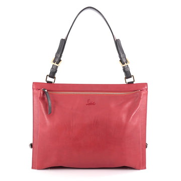 Christian Louboutin Rachel Boston Saddle Bag Leather Red 2067801