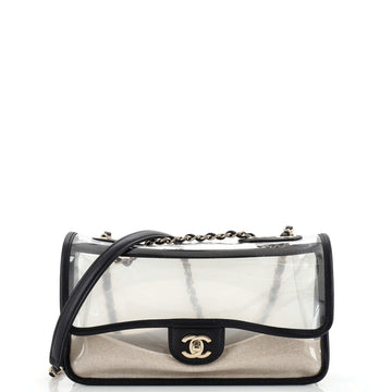 Chanel Sand By The Sea Flap Bag PVC with Lambskin Medium