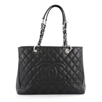 Chanel Grand Shopping Tote Quilted Caviar Black