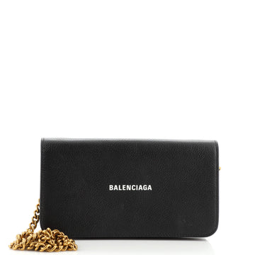 Balenciaga Everyday Continental Wallet on Chain Leather