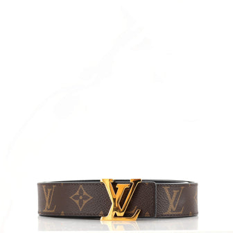 Louis Vuitton LV Initiales Reversible Belt Monogram Canvas and Leather Medium