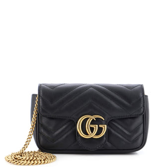 Gucci GG Marmont Flap Bag Matelasse Leather Super Mini