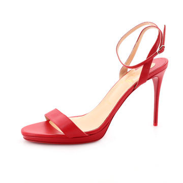 Christian Louboutin Women's Loubi Queen Heeled Sandals Leather