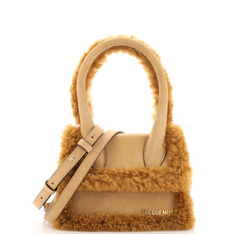 Jacquemus Le Chiquito Moyen Bag Suede with Shearling