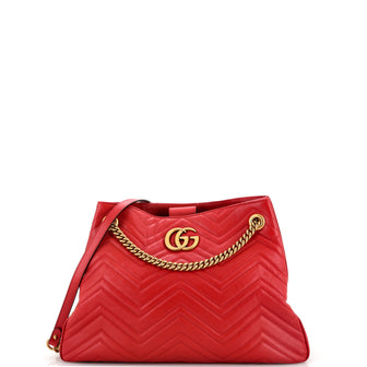 Gucci GG Marmont Chain Shoulder Bag Matelasse Leather