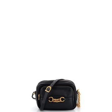 Burberry Link Chain Camera Bag Leather Small