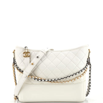 Chanel Gabrielle Hobo Quilted Goatskin and Patent Medium