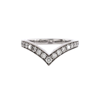 Chaumet Josephine Aigrette Ring 18K White Gold and Pave Diamonds