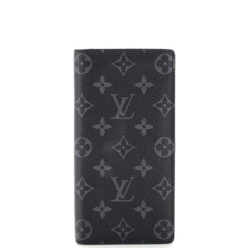 Louis Vuitton Brazza Wallet Monogram Eclipse Canvas