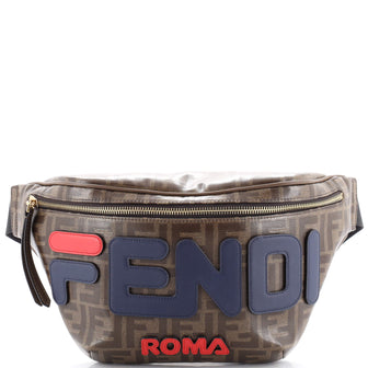 Fendi Mania Logo Waist Bag Zucca Coated Canvas