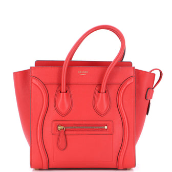 Celine Luggage Bag Grainy Leather Micro