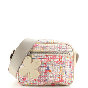 Chanel Vintage Clover Camera Bag Printed Canvas Small