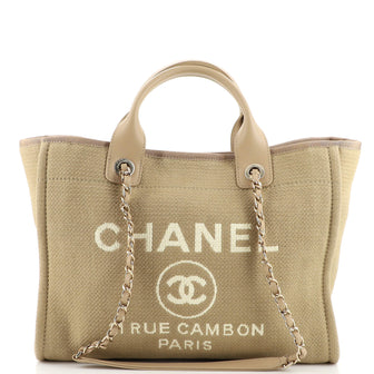 Chanel Deauville NM Tote Mixed Fibers Small