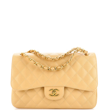 Chanel Classic Double Flap Bag Quilted Caviar Jumbo