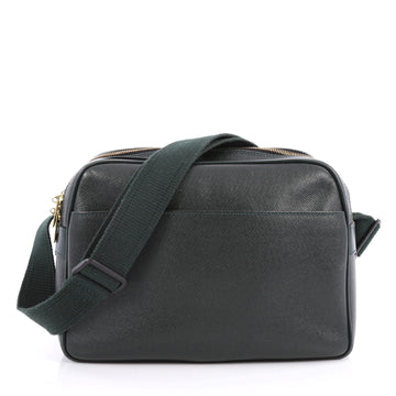Louis Vuitton Reporter Bag Taiga Leather PM Green
