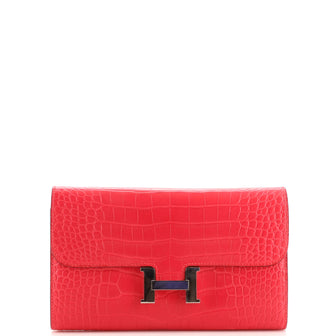 Hermes Constance Wallet Alligator Long