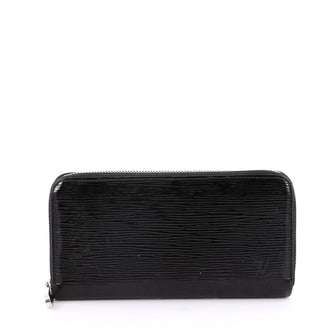 Louis Vuitton Zippy Wallet Electric Epi Leather Black