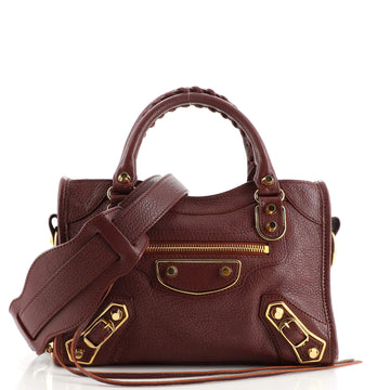Balenciaga City Classic Metallic Edge Bag Leather Mini