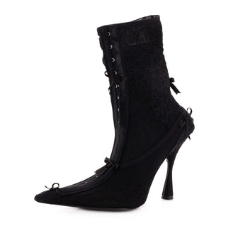 Balenciaga Women's Lingerie Knife Ankle Sock Boots Lace