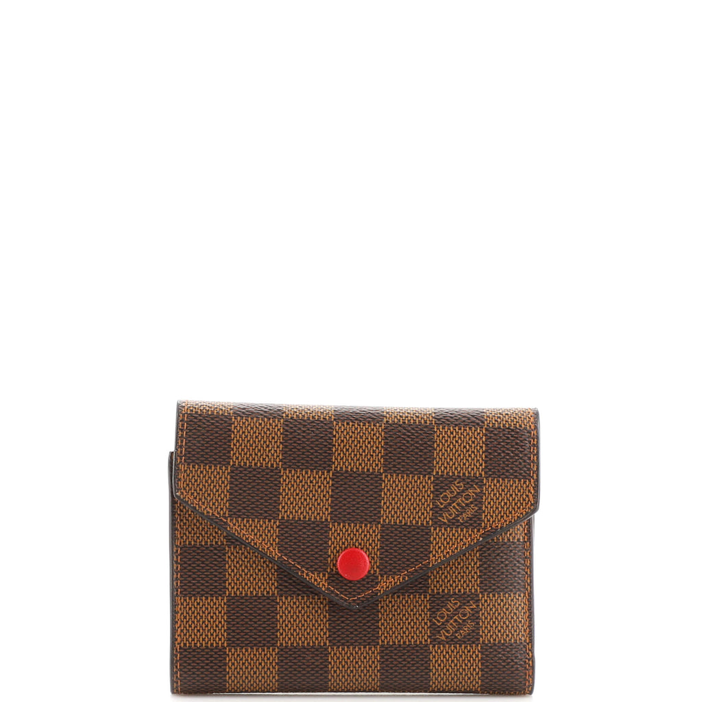 Victorine cloth wallet Louis Vuitton Brown in Cloth - 25613059