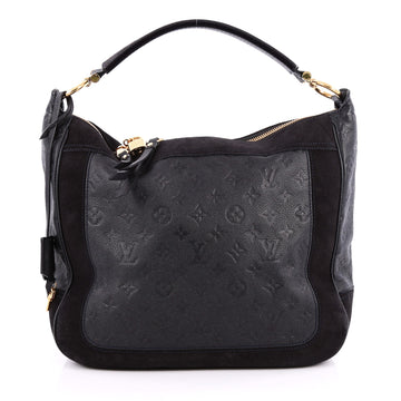 Louis Vuitton Audacieuse Handbag Monogram Empreinte Leather GM Blue