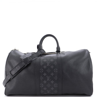 Louis Vuitton Keepall Bandouliere Bag Monogram Taigarama 50
