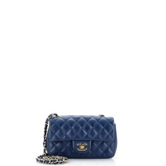 Chanel Classic Single Flap Bag Quilted Lambskin Mini