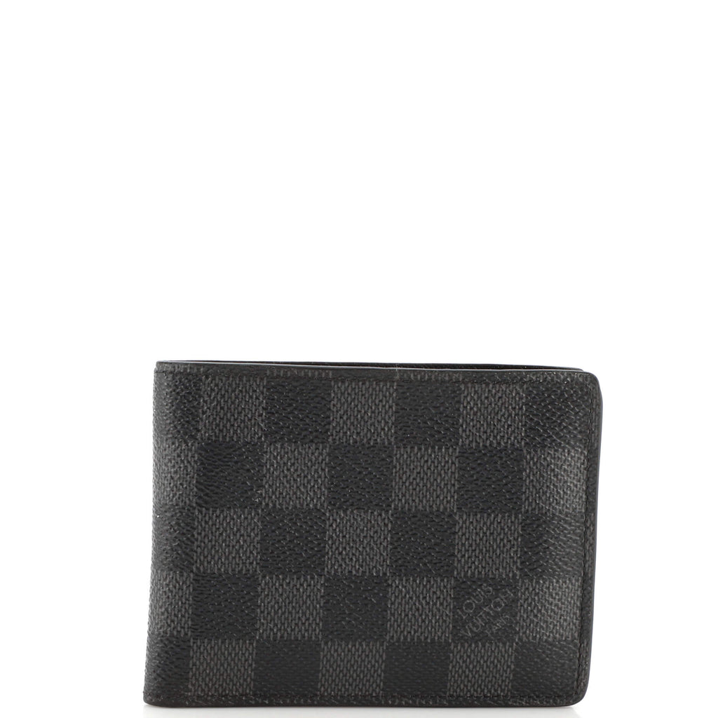Louis Vuitton Slender Wallet Damier Graphite Black 2071171