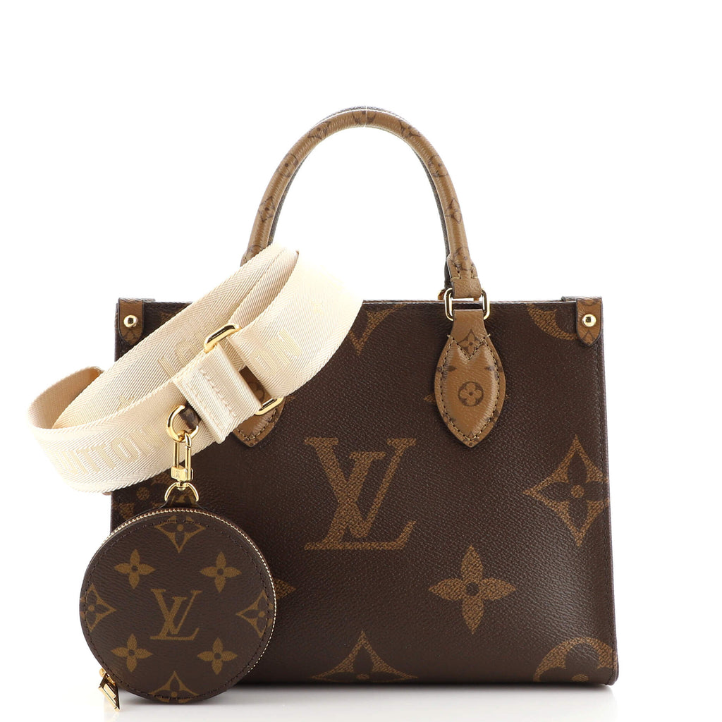 Louis Vuitton Bag Onthego Monogram Giant Reverse Brown (LAK039