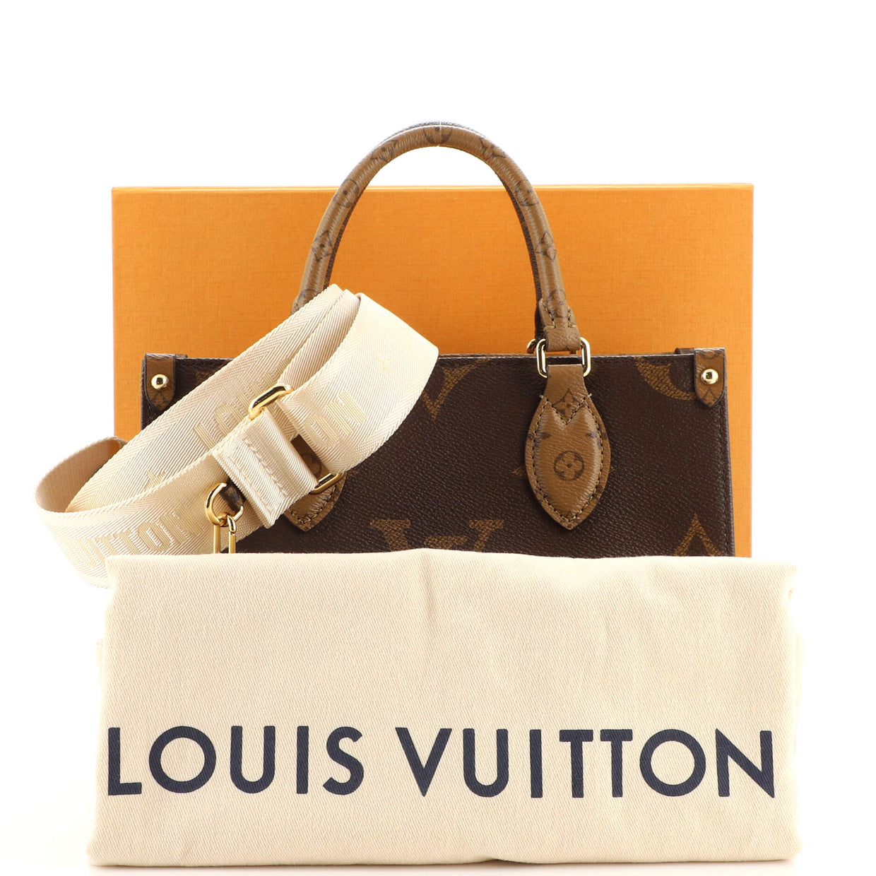 Louis Vuitton OnTheGo Tote Reverse Monogram Giant PM Brown 2071511