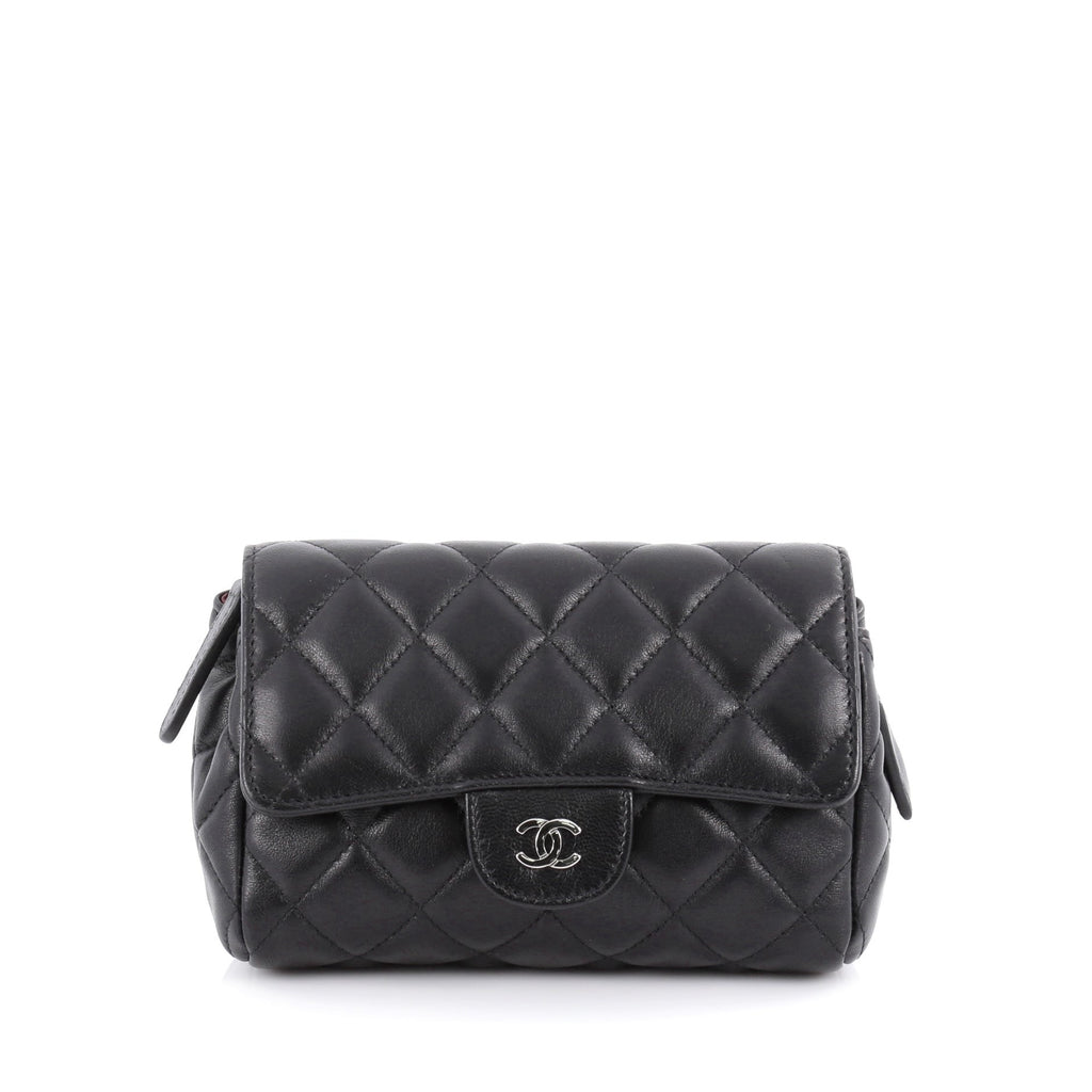 Buy Chanel Flap Zip Cosmetic Case Quilted Lambskin Small 2071702