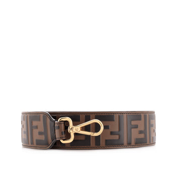 Fendi Strap You Shoulder Strap Zucca Embossed Leather